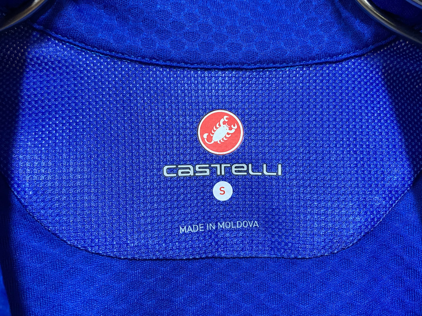 IH078 カステリ CASTELLI 半袖 サイクルジャージ 青 S