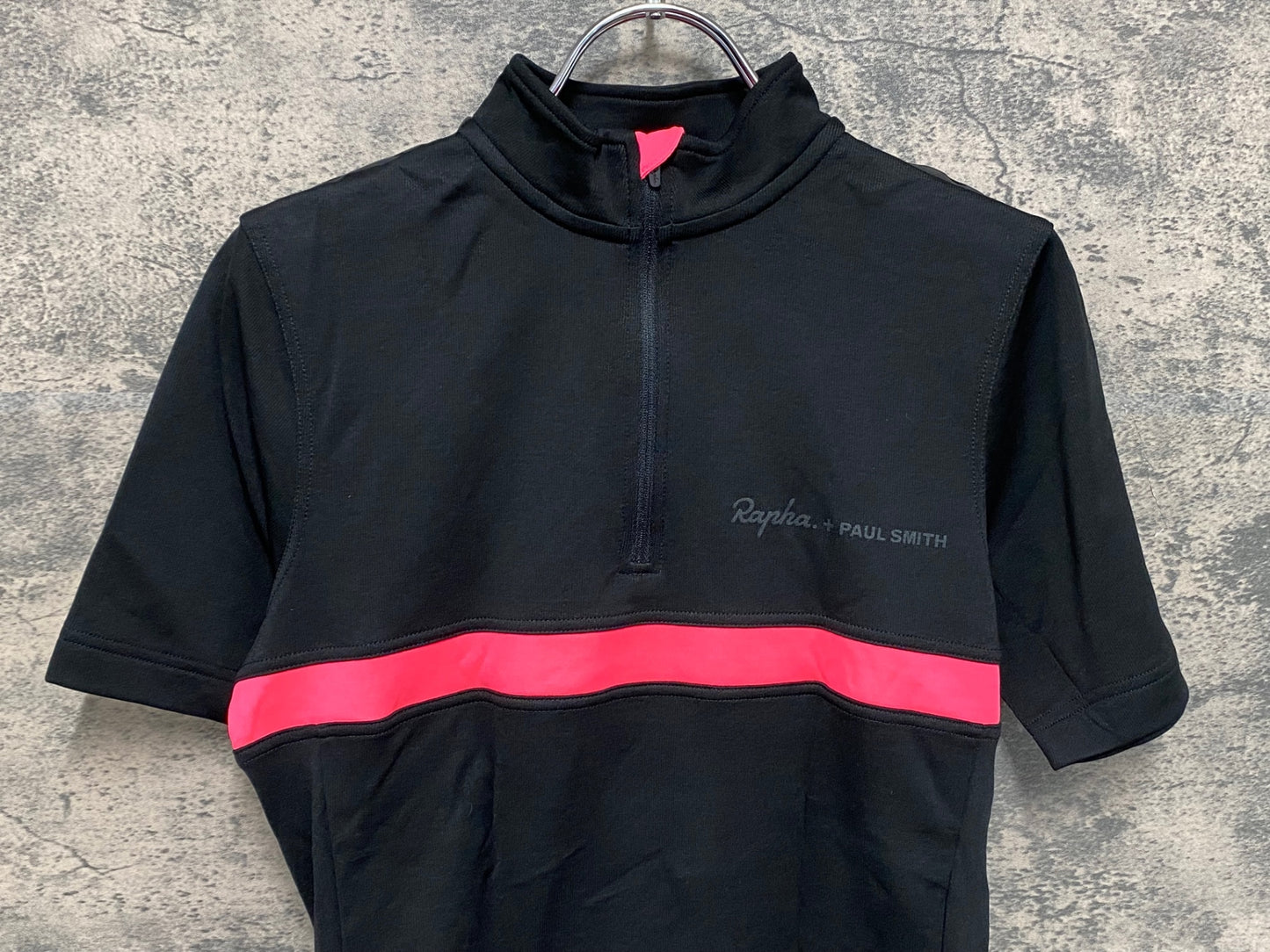IY133 ラファ Rapha Paul Smith 半袖 サイクルジャージ S ブラック