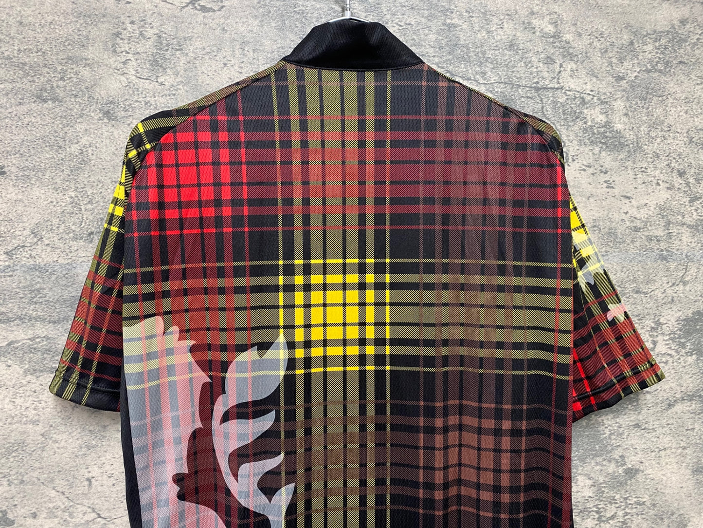 JB509 カペルミュール KAPELMUUR 半袖 サイクルジャージ 黒 黄 チェック柄 XL