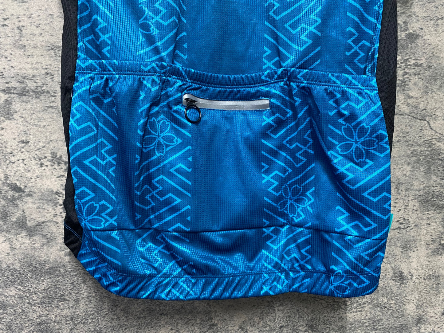 JC245 ビコット BIKOT 半袖 サイクルジャージ 青 黒 M