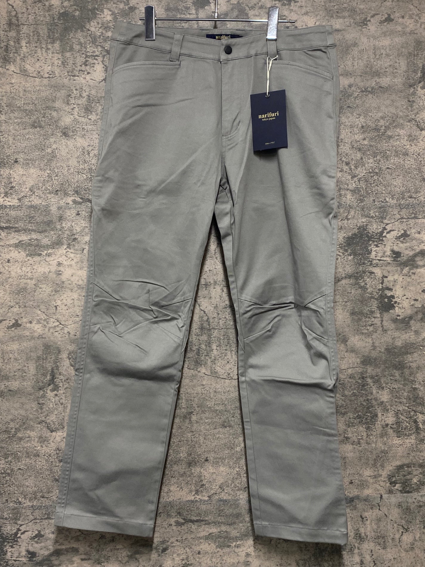 JB778 ナリフリ narifuri バイシクル チノパンツ グレー M