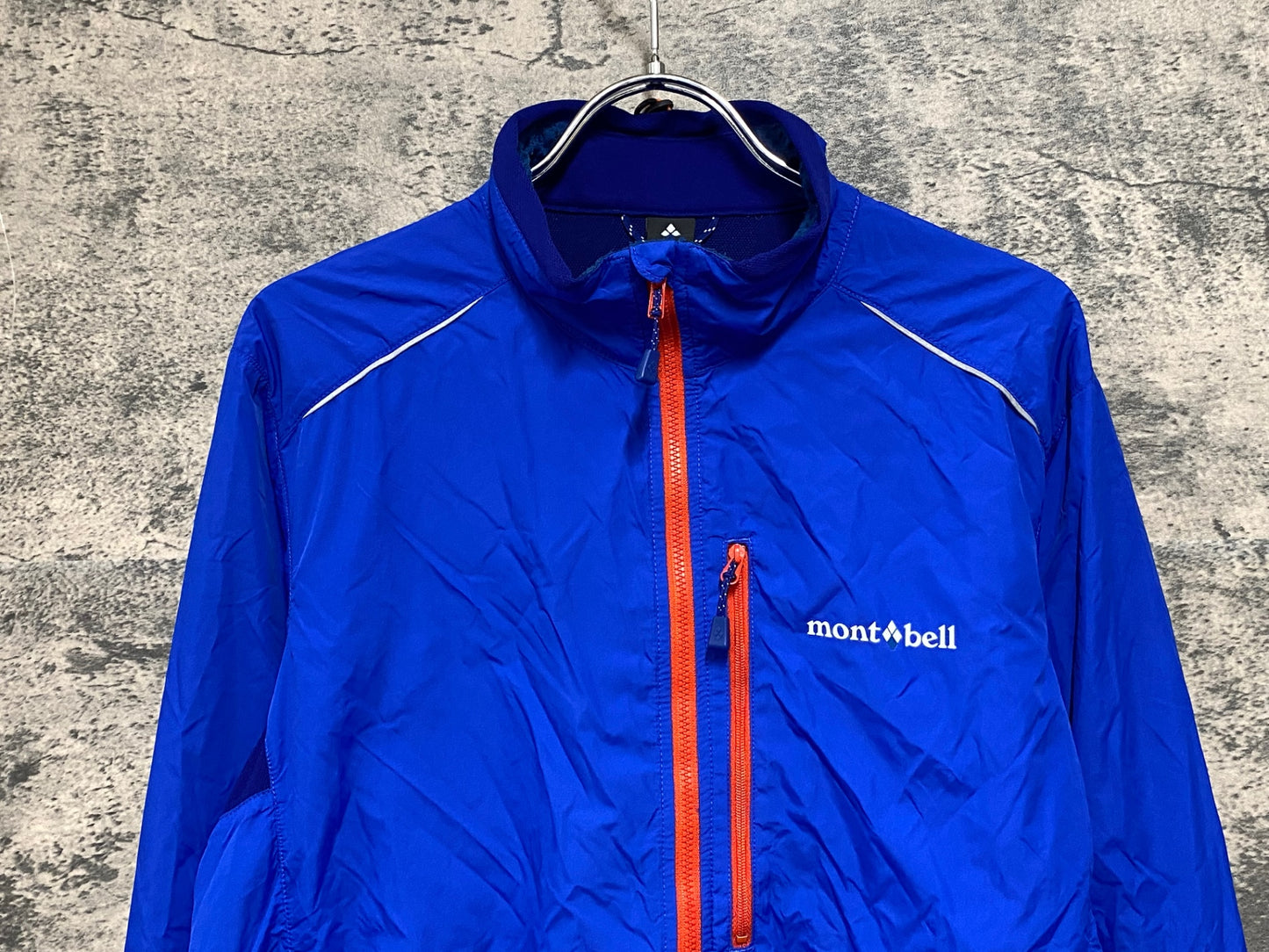 JB486 モンベル mont-bell 長袖 サイクルジャケット 青 L 裏起毛