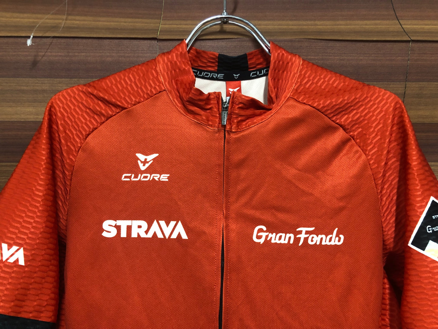 IN751 クオレ CUORE 半袖 サイクルジャージ オレンジ M STRAVA