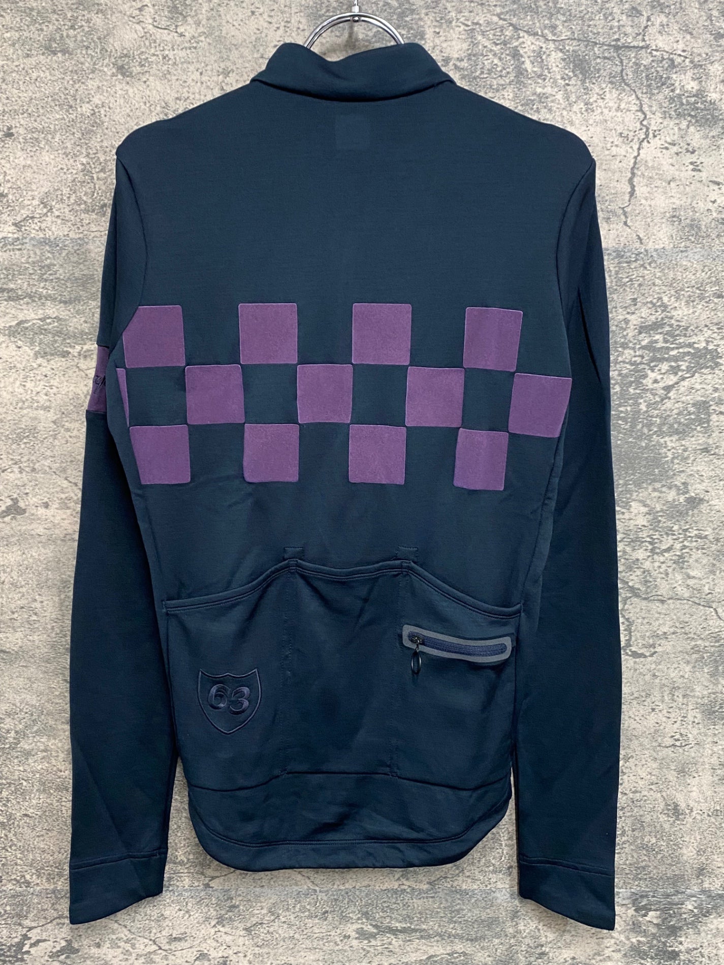 IY157 ラファ Rapha Check 長袖 サイクルジャージ S ブラック