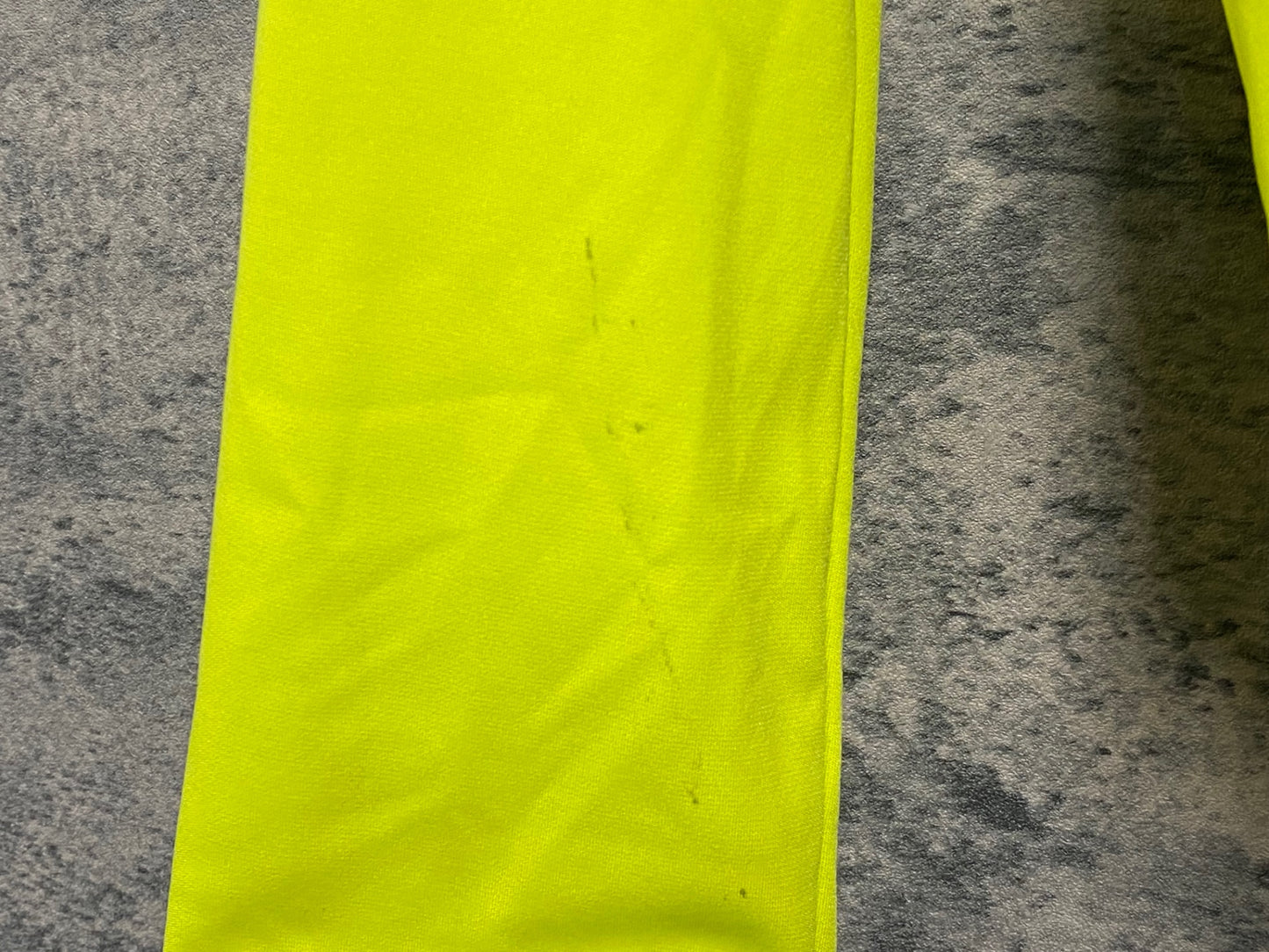 IV512 ラファ Rapha MEN'S LONG SLEEVE CORE JERSEY 長袖 サイクルジャージ 黄 S 裏起毛 ※汚れ