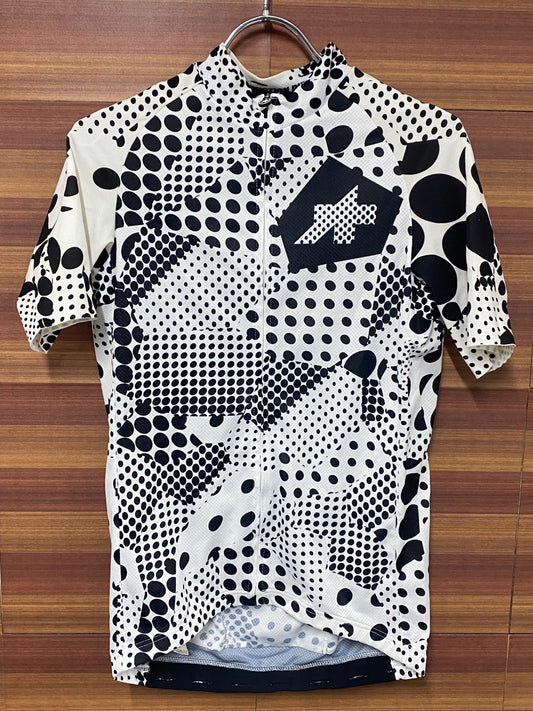 IR642 アソス assos ERLKOENIG Short Sleeve Jersey 半袖サイクルジャージ 白黒 M