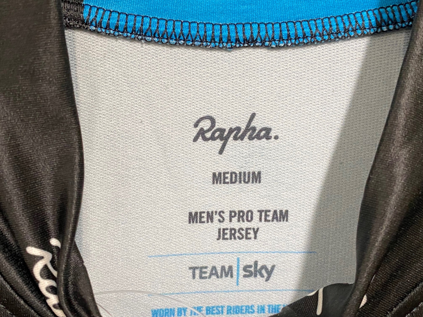 JC809 ラファ Rapha MEN'S PRO TEAM JERSEY 半袖 サイクルジャージ 黒 M TEAM sky