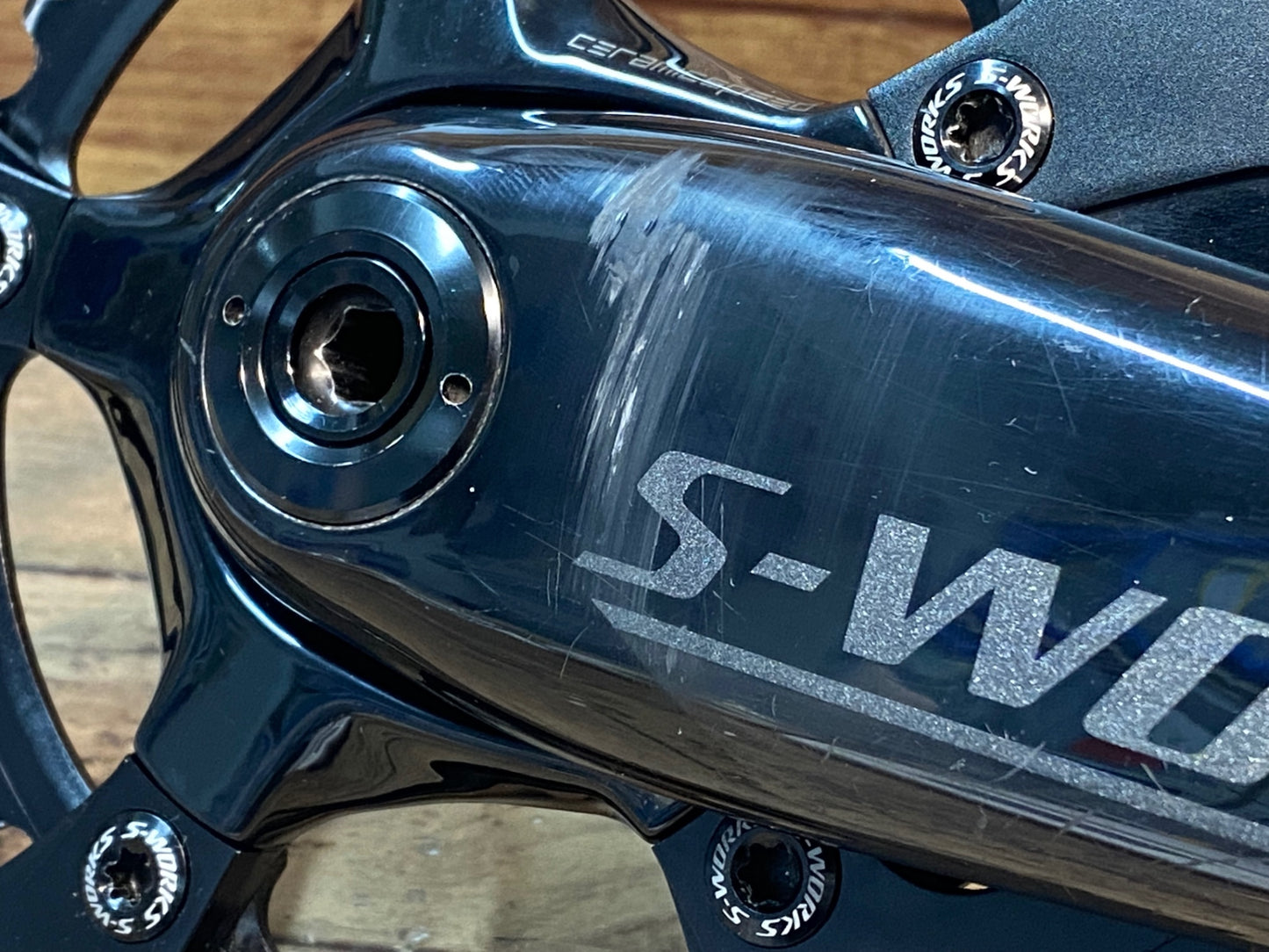 IN015 スペシャライズド SPECIALIZED エスワークス S-WORKS POWER パワーメーター クランクセット 172.5mm 50/34T ※接続不可 ジャンク