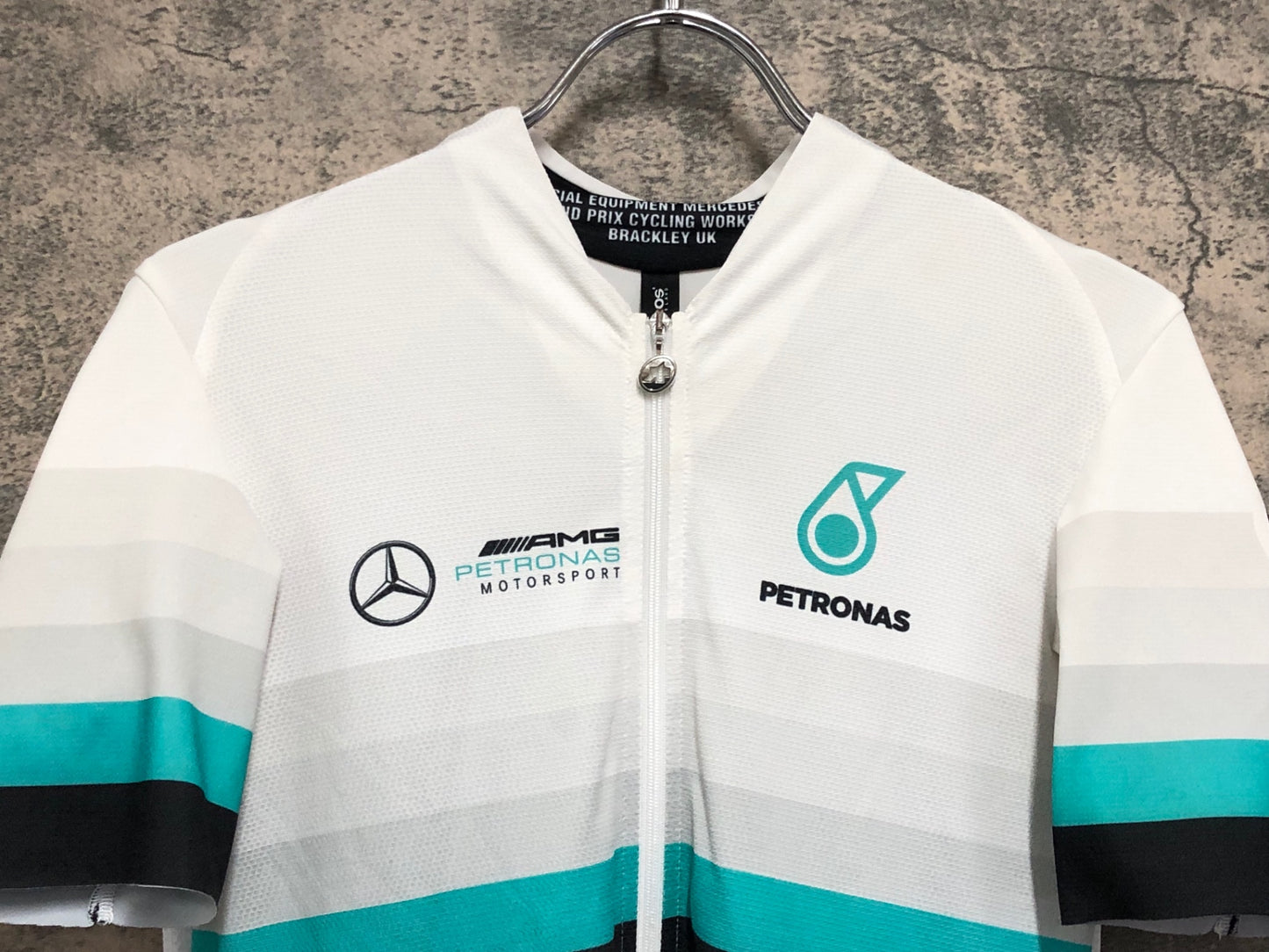 IX158 アソス assos FF1 RS SS Jersey 半袖 サイクルジャージ 白 L AMG PETRONAS MOTORSPORT
