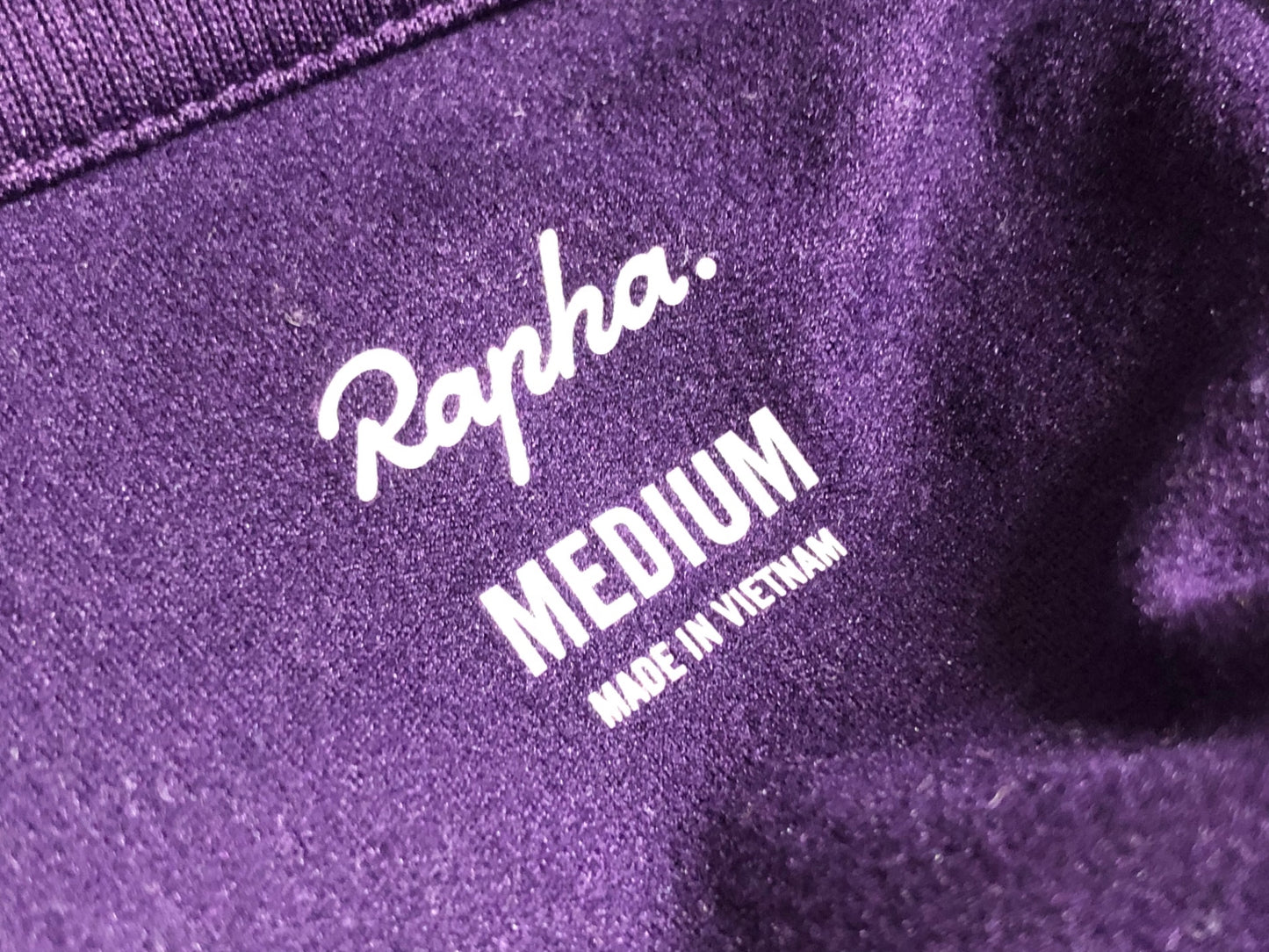 IY241 ラファ Rapha CORE LONG SLEEVE JERSEY 長袖 サイクルジャージ 紫 M 裏起毛