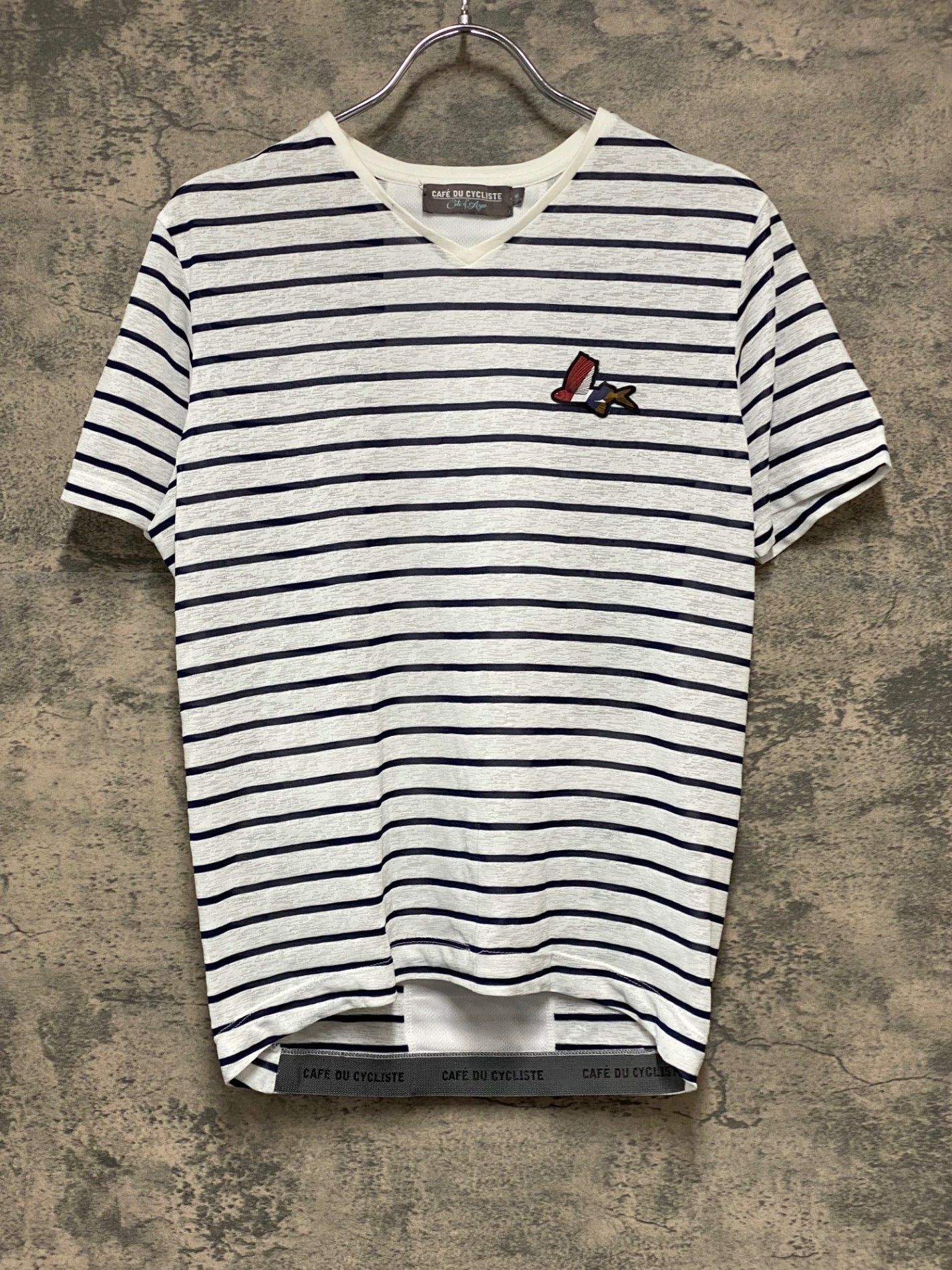 IZ941 カフェドシクリステ Cafe du Cycliste PAULINE MEN サイクルジャージ 半袖 S 白