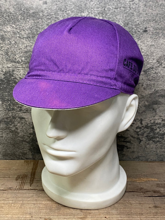 IS739 カフェドシクリステ CAFE DU CYCLISTE サイクルキャップ 紫 フリーサイズ