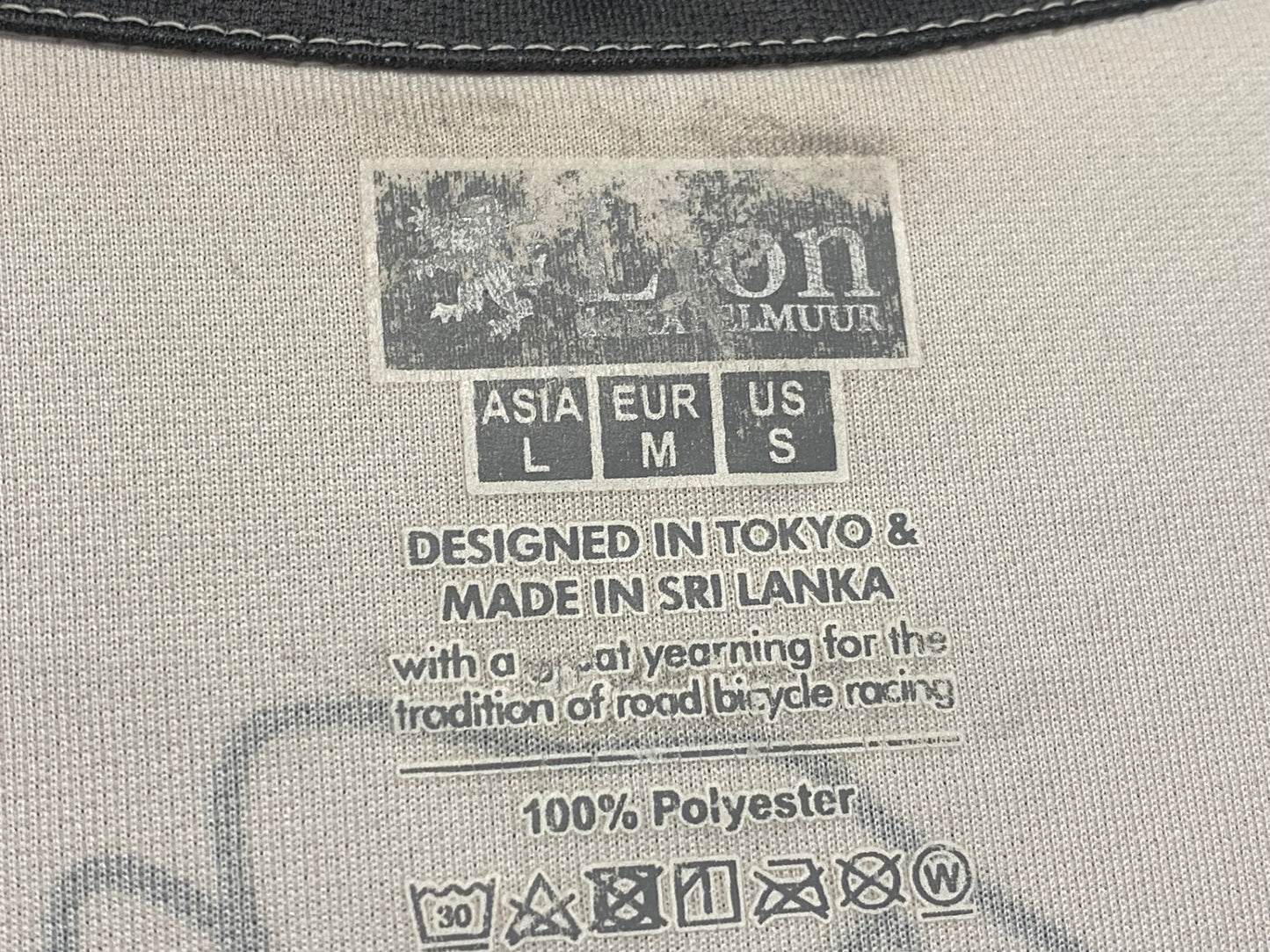 JA842 リオンドカペルミュール Lion de KAPELMUUR 半袖 サイクルジャージ 白 L