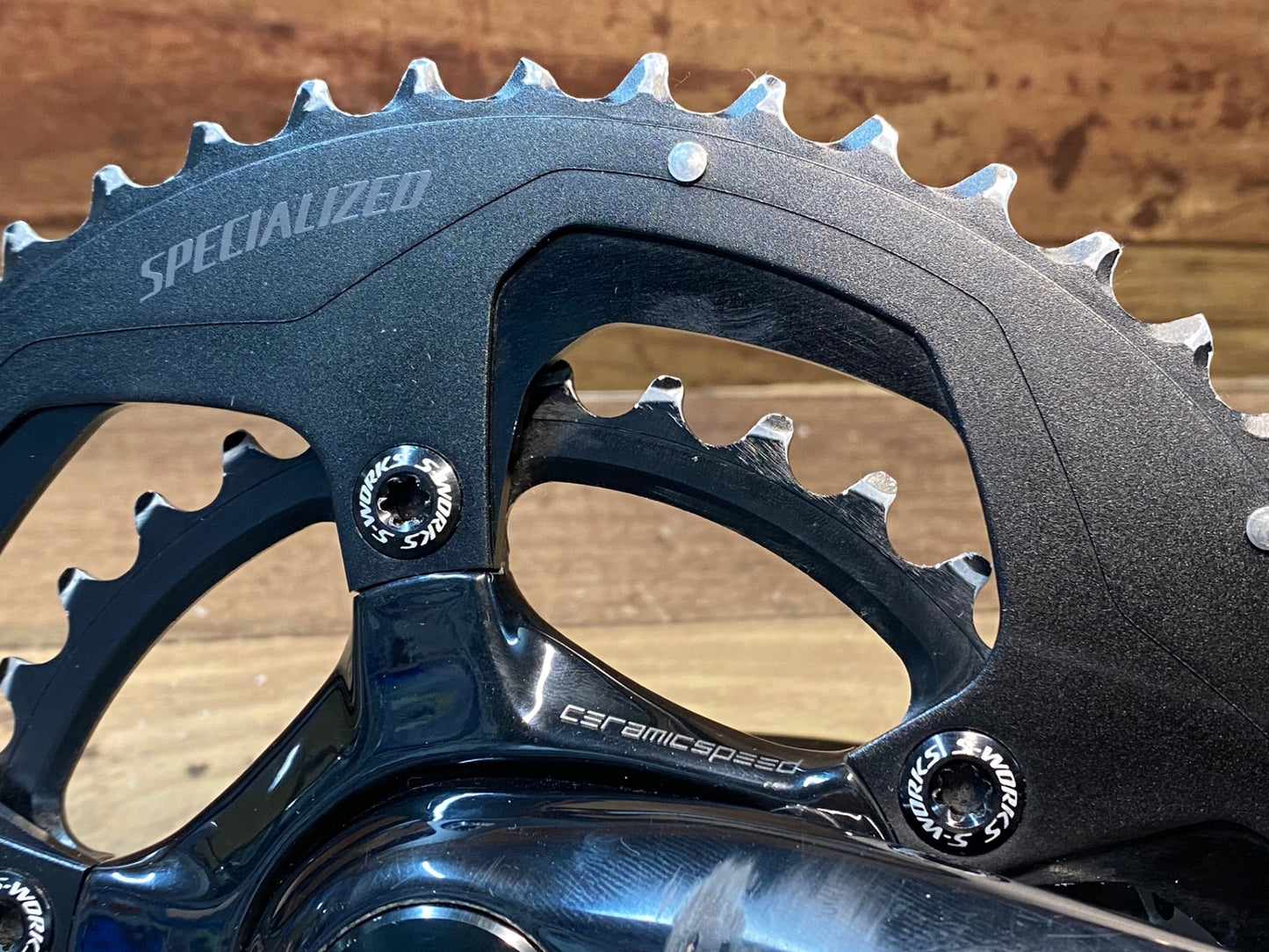 IN015 スペシャライズド SPECIALIZED エスワークス S-WORKS POWER パワーメーター クランクセット 172.5mm 50/34T ※接続不可 ジャンク