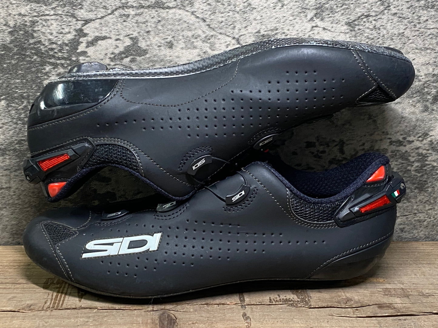 IU307 シディ SIDI shot2 ビンディングシューズ カーボンソール SPD-SL 黒 43.5
