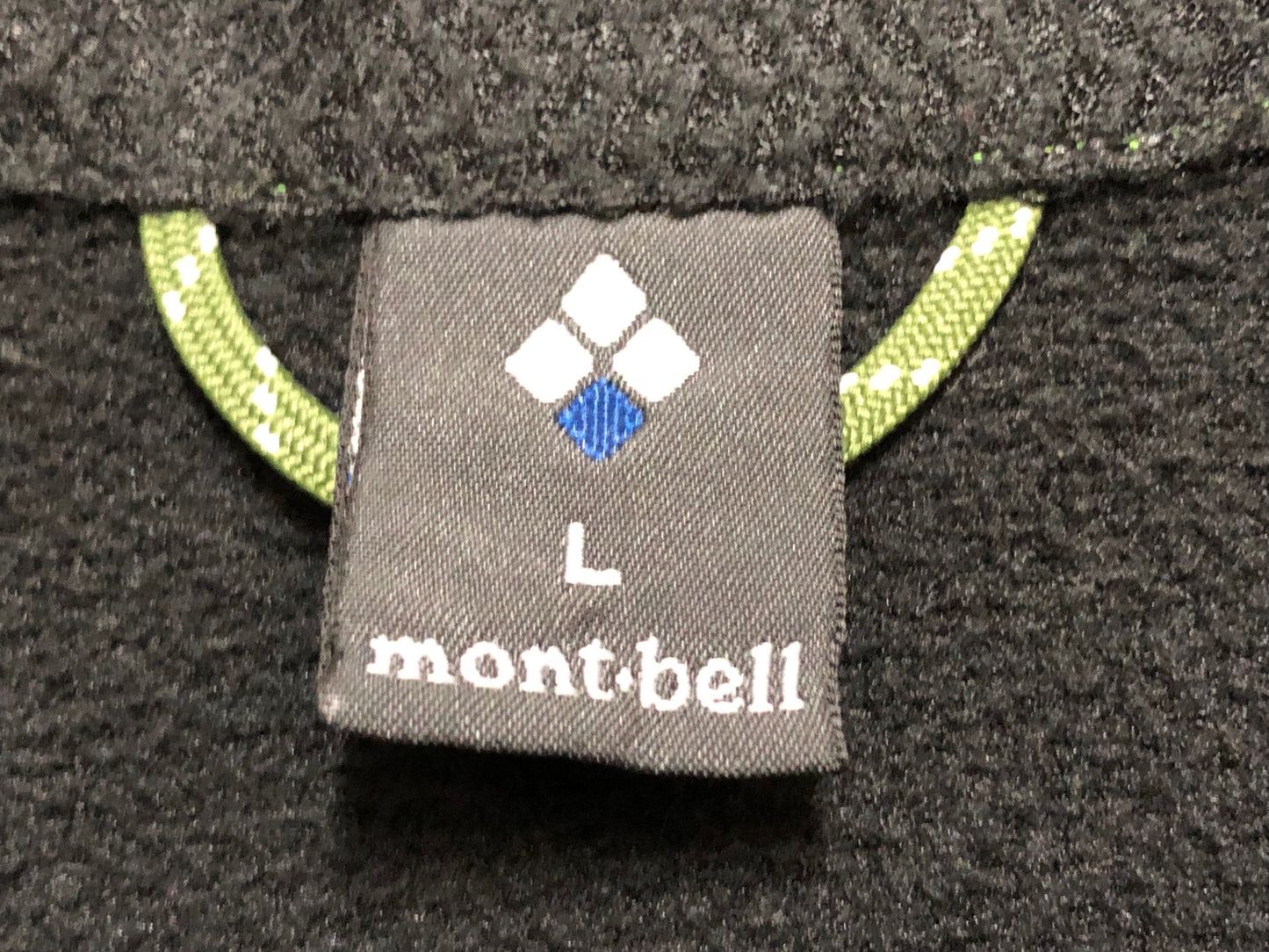 IR482 モンベル mont-bell 長袖 サイクルジャケット 紺 緑 L 裏起毛