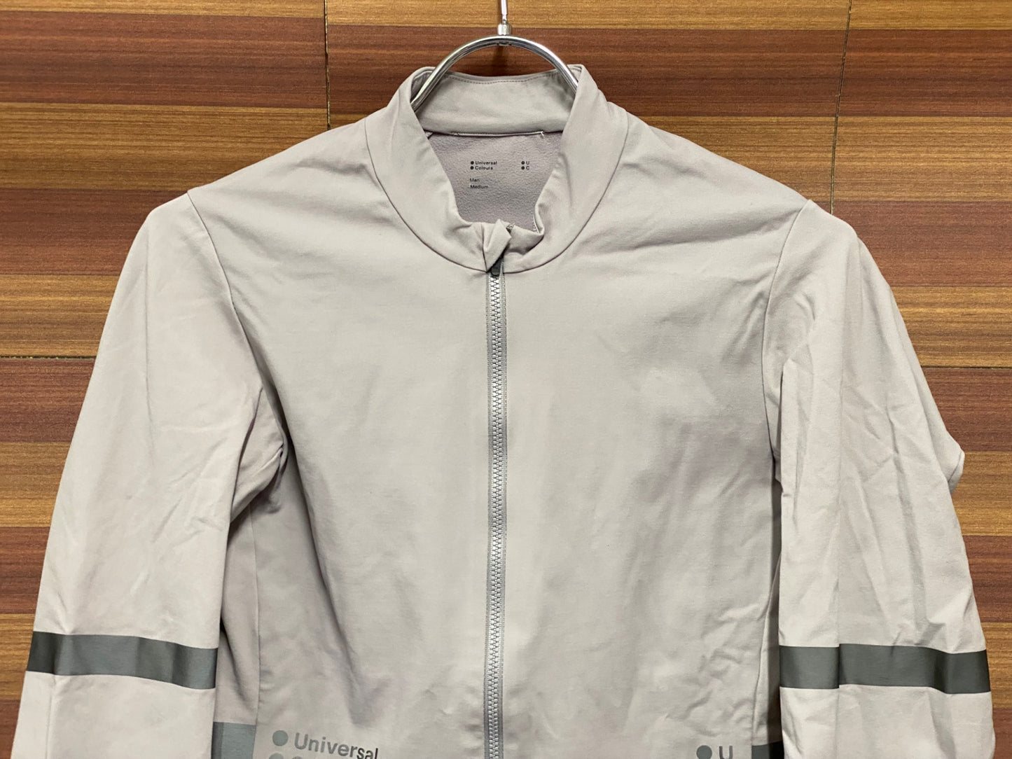 IU214 ユニバーサルカラーズ Universal Colours 長袖 サイクルジャージ 薄紫 M 裏起毛