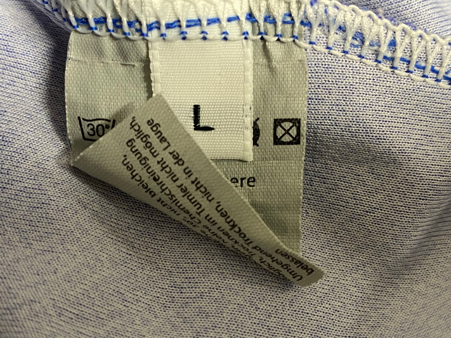 JB762 デマルキ DEMARCHI 半袖 サイクルジャージ 青 L