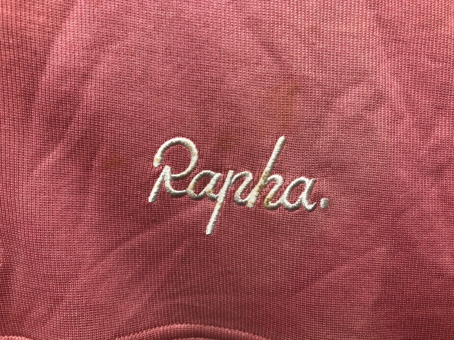 IO650 ラファ Rapha ハーフジップ 半袖 サイクルジャージ M ピンク グレー