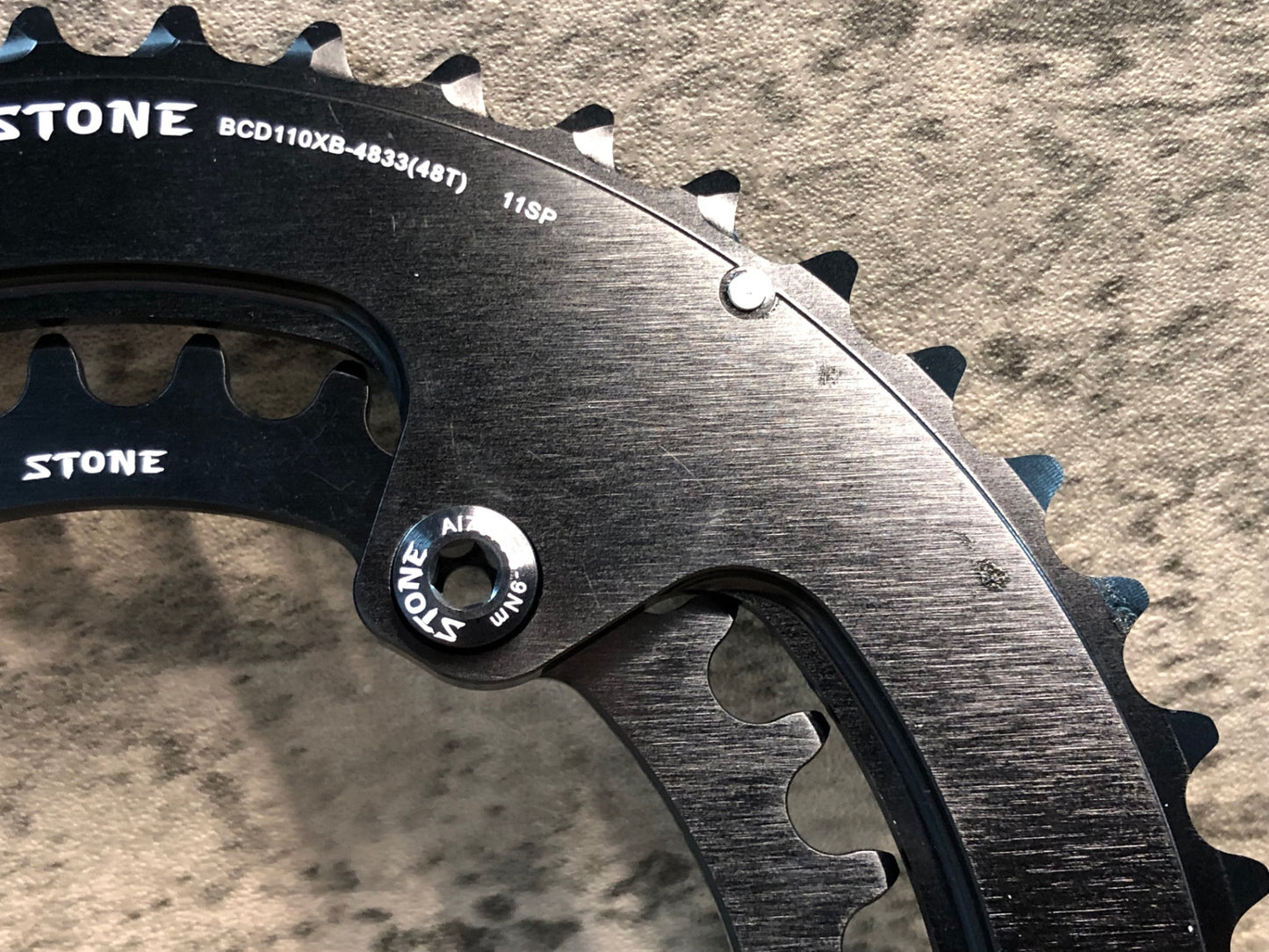 IU033 Stone Design チェーンリング PCD110 4H 48/33T シマノ対応