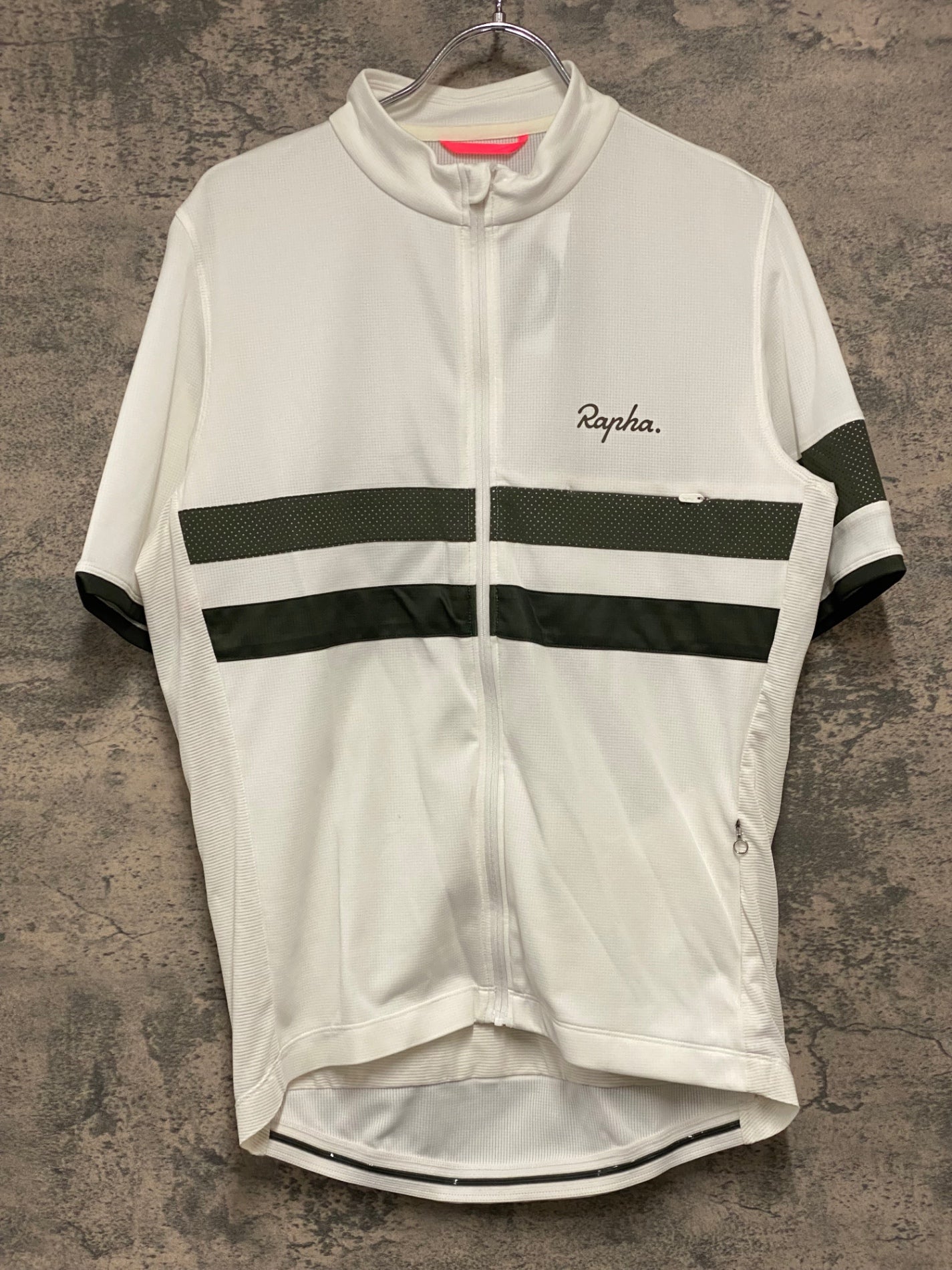 JA334 ラファ Rapha BREVET LIGHT WEIGHT JERSEY 半袖 サイクルジャージ 白 L