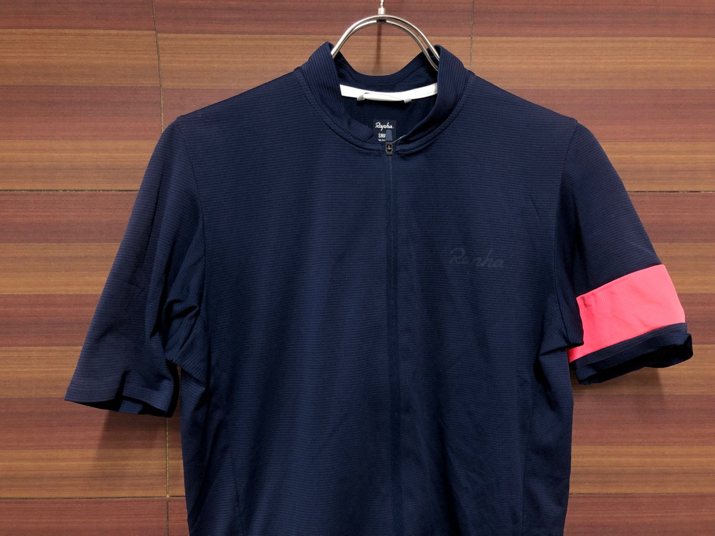 IM453 ラファ Rapha FLYWEIGHT JERSEY 半袖 サイクルジャージ 紺 S