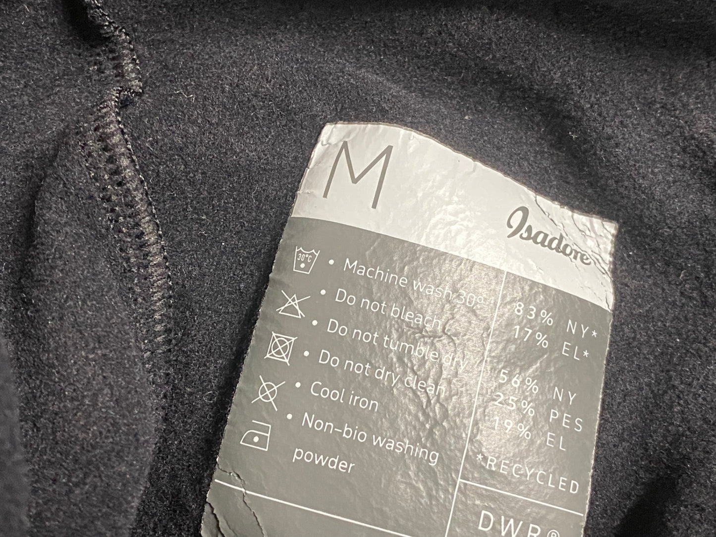 JC052 イザドア Isadore ビブタイツ 黒 M 裏起毛