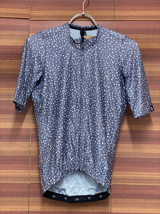 IV075 ブラックシープ Black Sheep 半袖サイクルジャージ グレー白 S