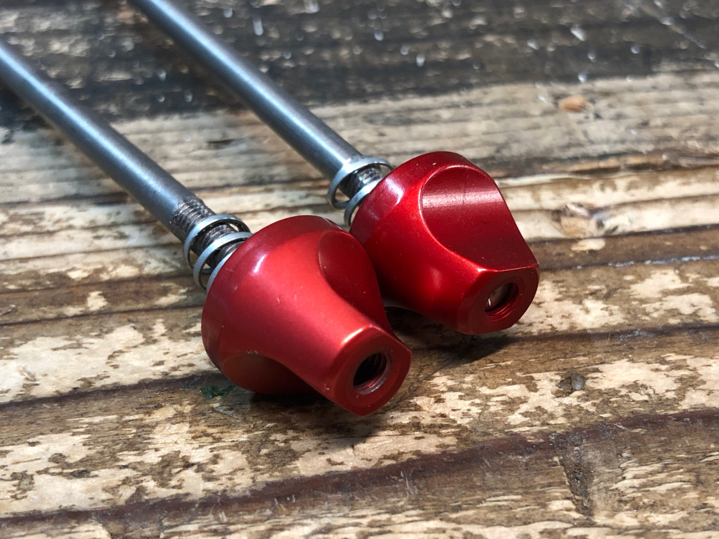 IF589 WR COMPOSITI チタン クイックリリース 前後セット 100mm 130mm 赤