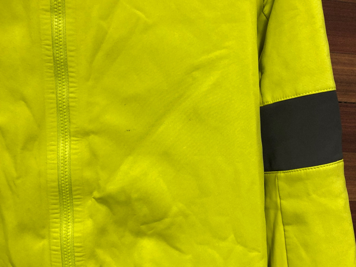 IQ658 ラファ Rapha PRO TEAM TRAINING JACKET 長袖サイクルジャージ 黄緑 M 裏起毛