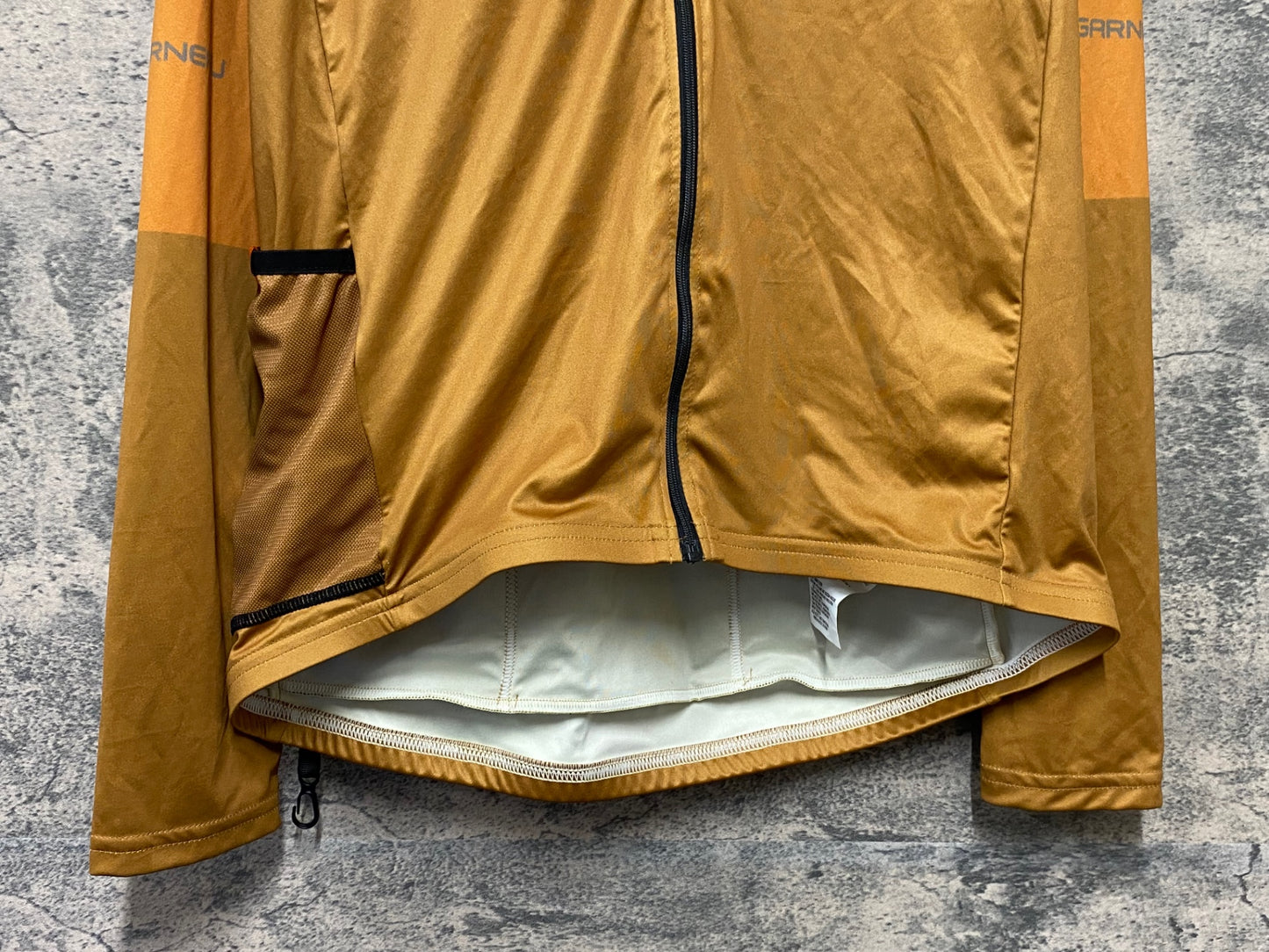 IZ965 GARNEAU 長袖 サイクルジャージ グレー オレンジ L/G