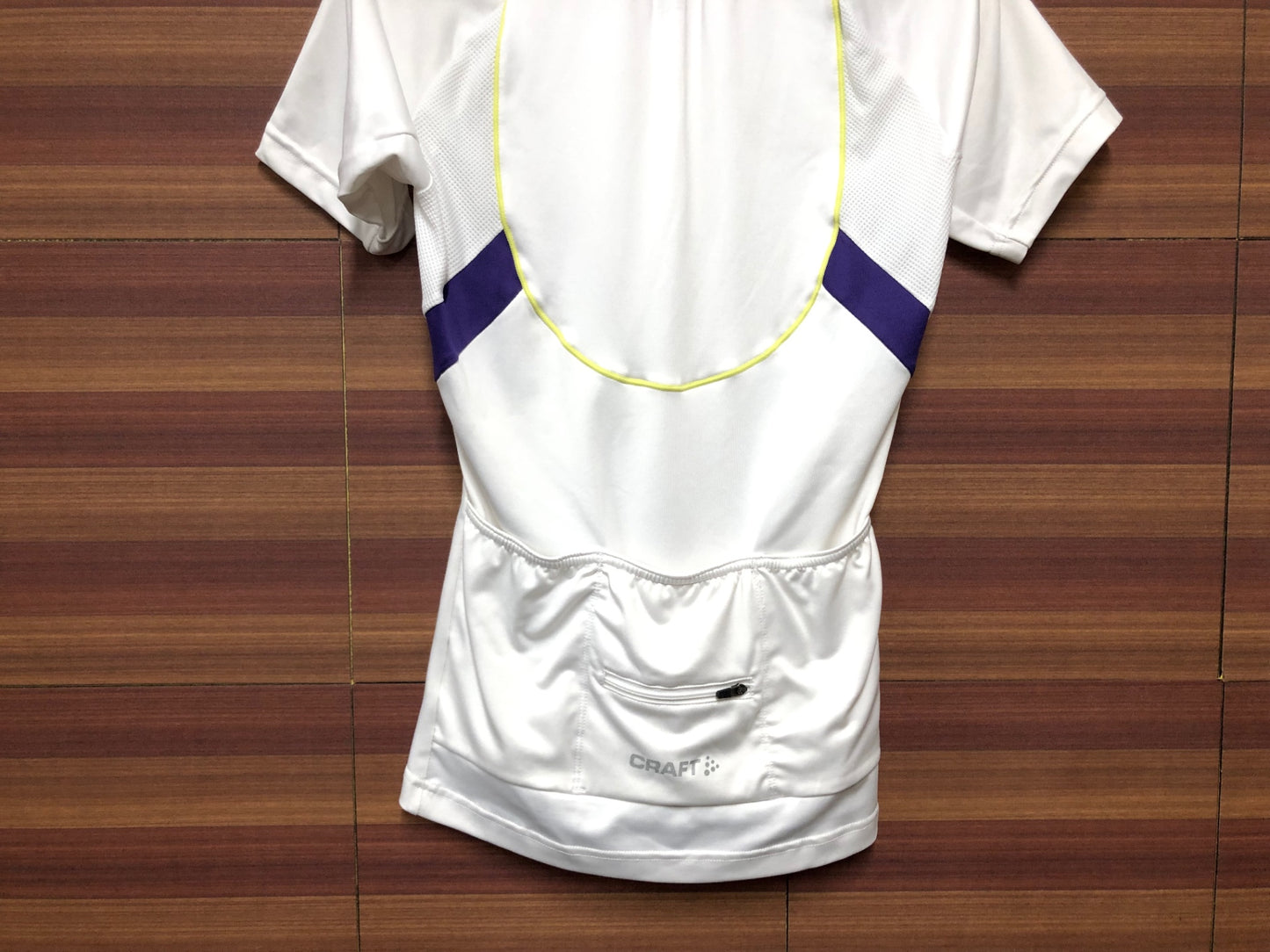IJ353 クラフト CRAFT 半袖 サイクルジャージ 白 S ハーフジップ