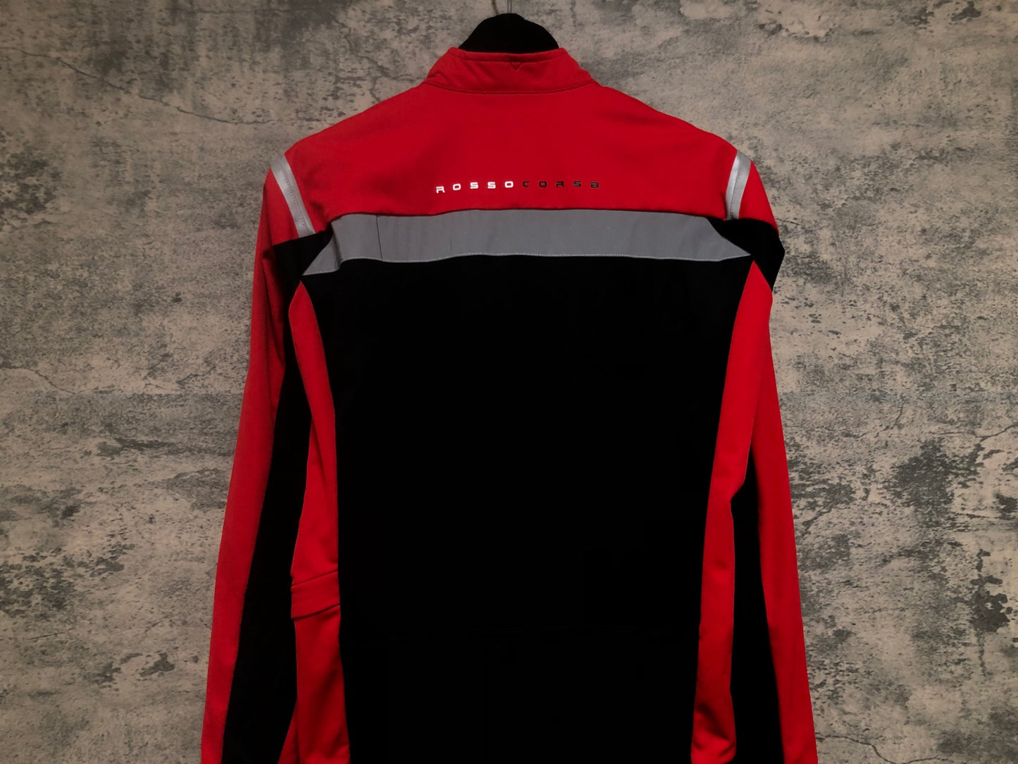 IW602 カステリ CASTELLI ROSSO CORSA 長袖 サイクルジャケット 黒 赤 S GORE-TEX INFINIUM