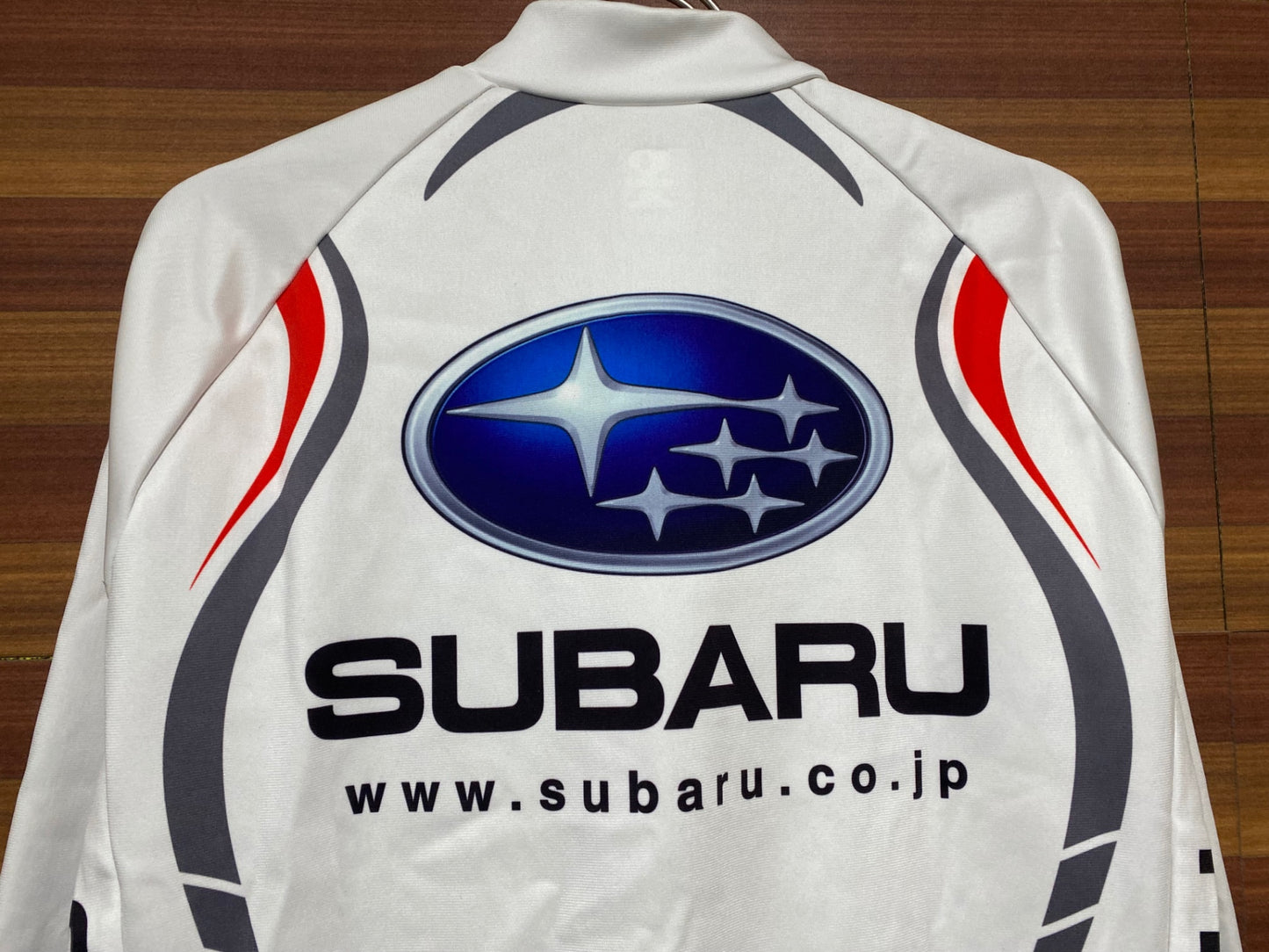 IJ787 パールイズミ PEARL iZUMi 長袖 サイクルジャケット 白 M 裏起毛 SUBARU