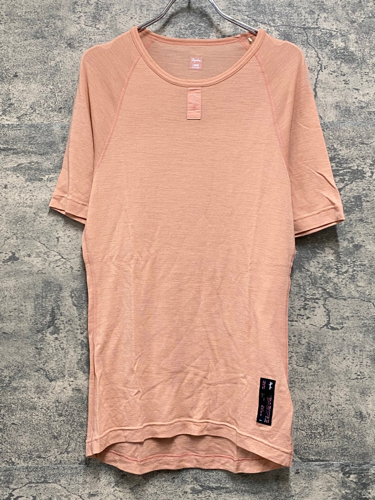 JB026 ラファ Rapha MERINO BASE LAYER - SHORT SLEEVE 半袖 ベースレイヤー ピンク L