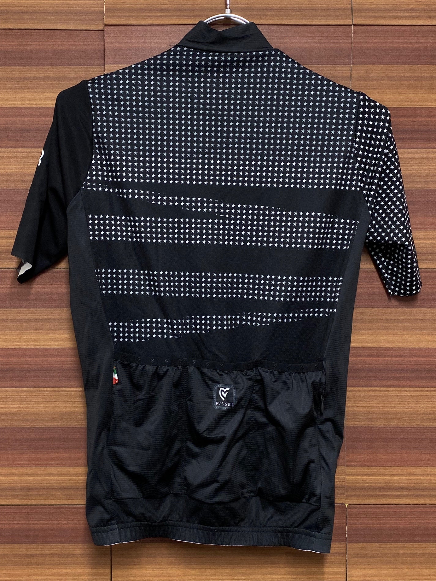 IP465 ピセイ PISSEI 半袖 サイクルジャージ 黒 XS