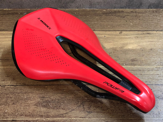 IX441 スペシャライズド SPECIALIZED S-WORKS パワー Power サドル カーボンレール 143㎜ 赤