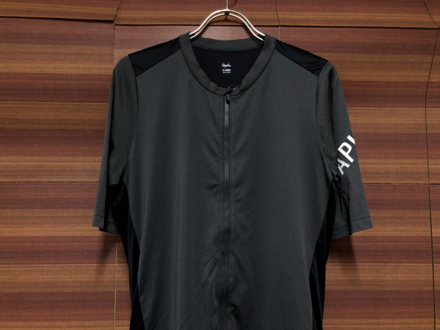 IU745 ラファ Rapha MENS PRO TEAM JERSEY 半袖 サイクルジャージ 黒 グレー XL
