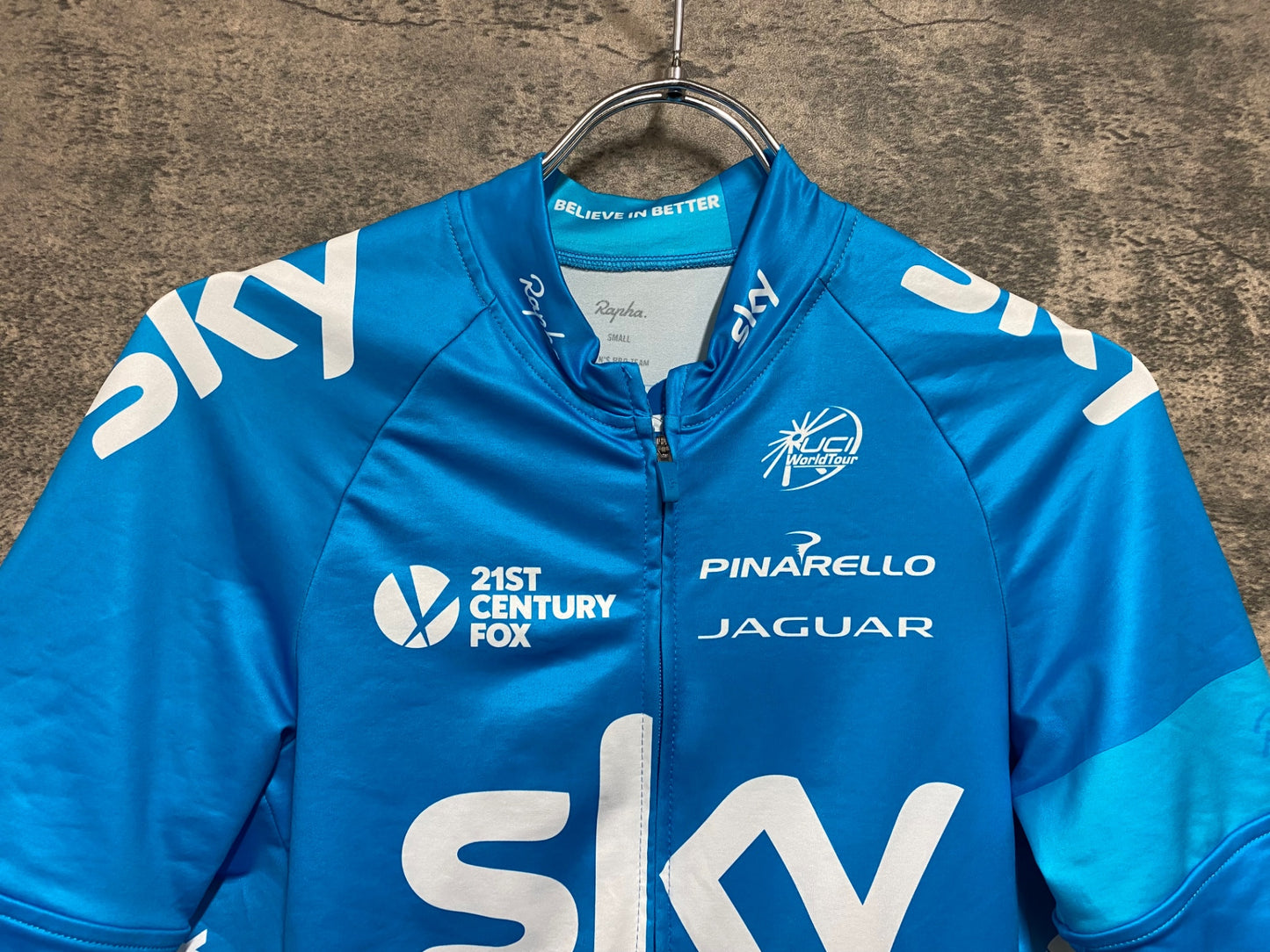 JC811 ラファ Rapha MEN'S PRO TEAM JERSEY 半袖 サイクルジャージ 水色 S TEAM sky