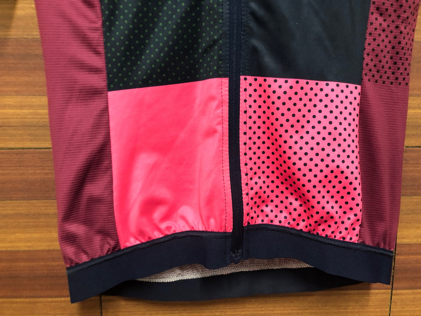 IT817 マープ MAAP 半袖 サイクルジャージ 紺 ピンク 深緑 総柄 XS