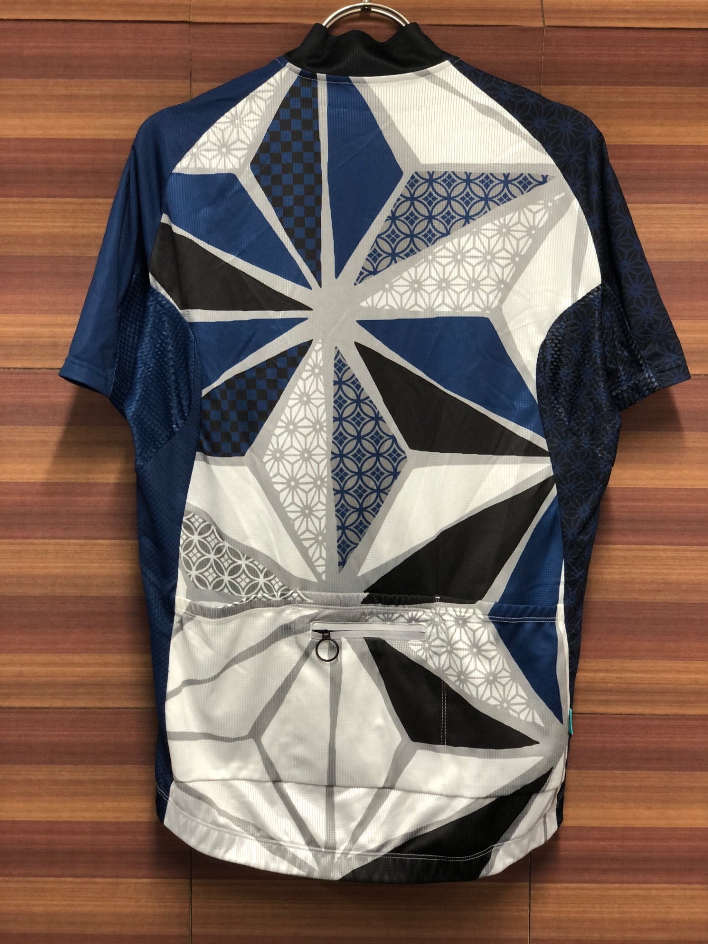 IP753 ビコット BIKOT 半袖サイクルジャージ 白青 M