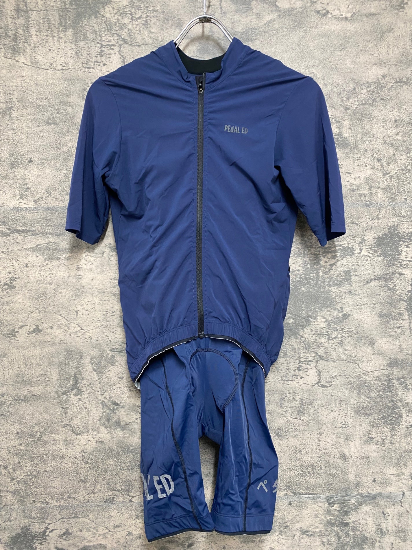 IP462 ペダレッド PEdALED 半袖 サイクルジャージ ビブショーツ 上下セット 青 XSサイズ