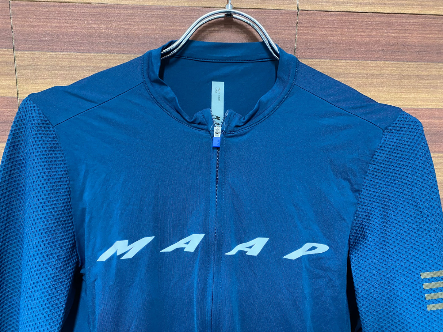 IN594 マープ MAAP PRO FIT JERSEY 長袖 サイクルジャージ 紺 L