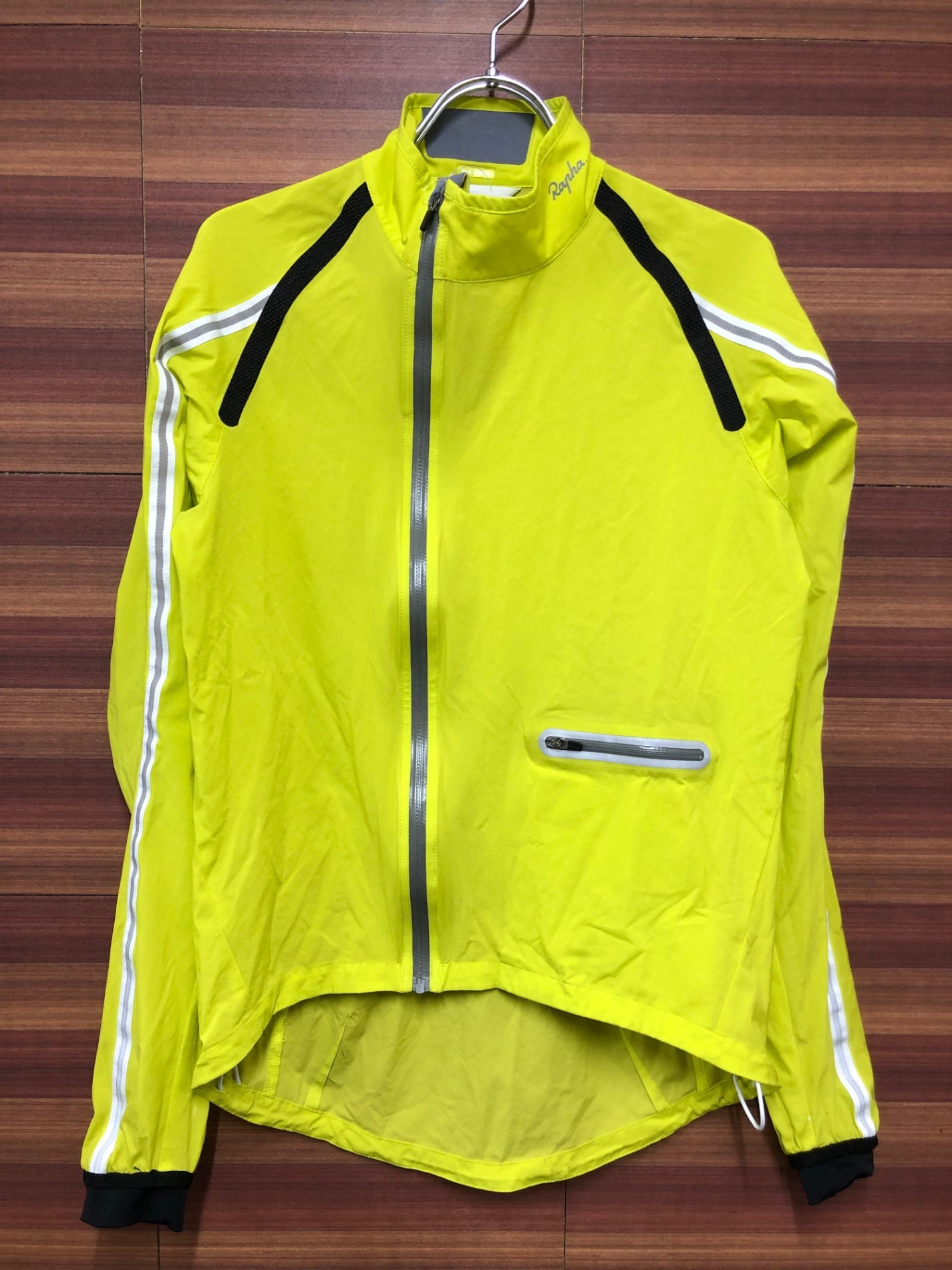 HZ193 ラファ Rapha クラシックウィンドジャケット CLASSIC WIND JACKET 長袖 黃 S ※汚れ