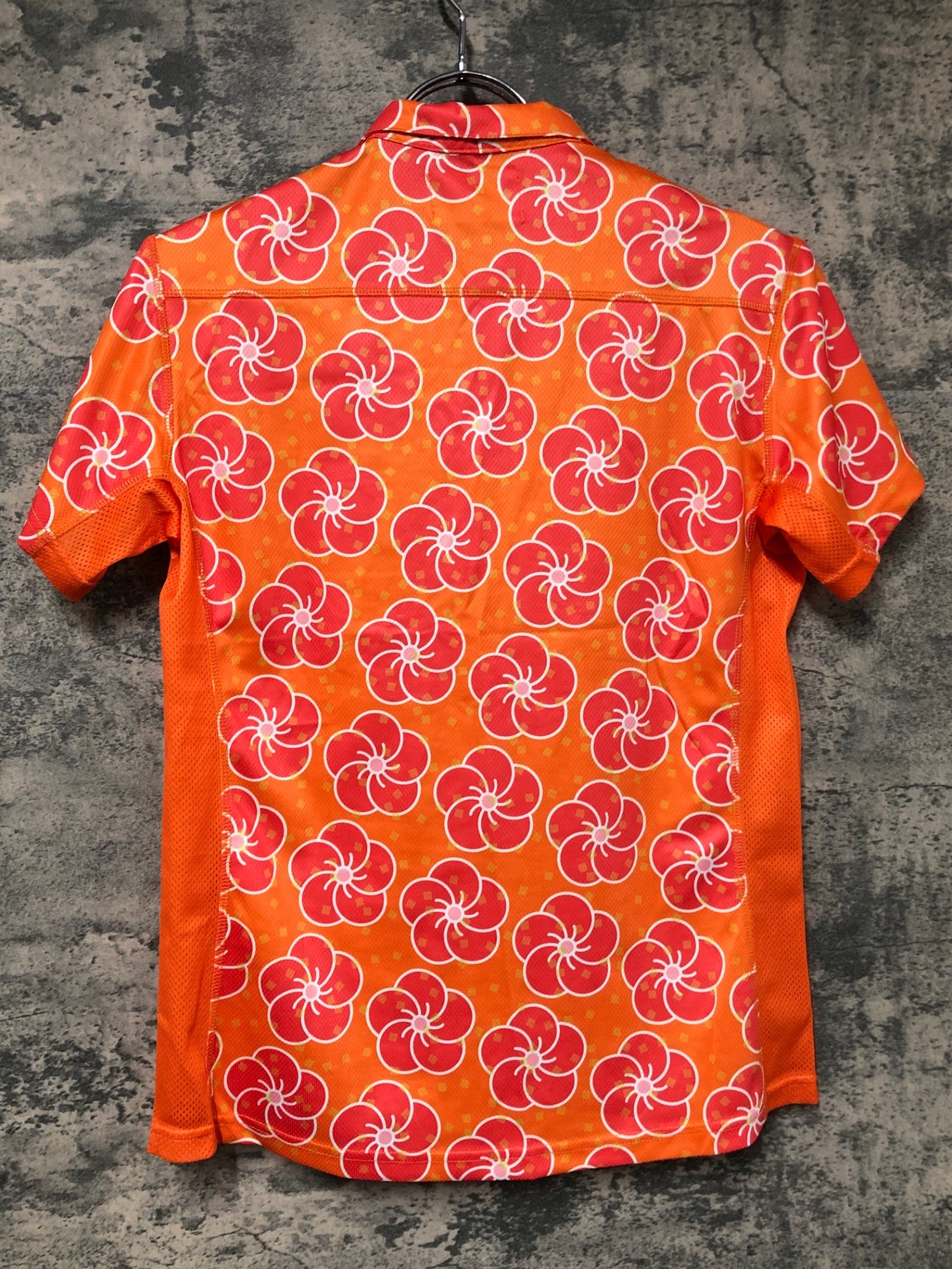 IW590 ヤマアロハ YAMALOHA シャツ オレンジ S