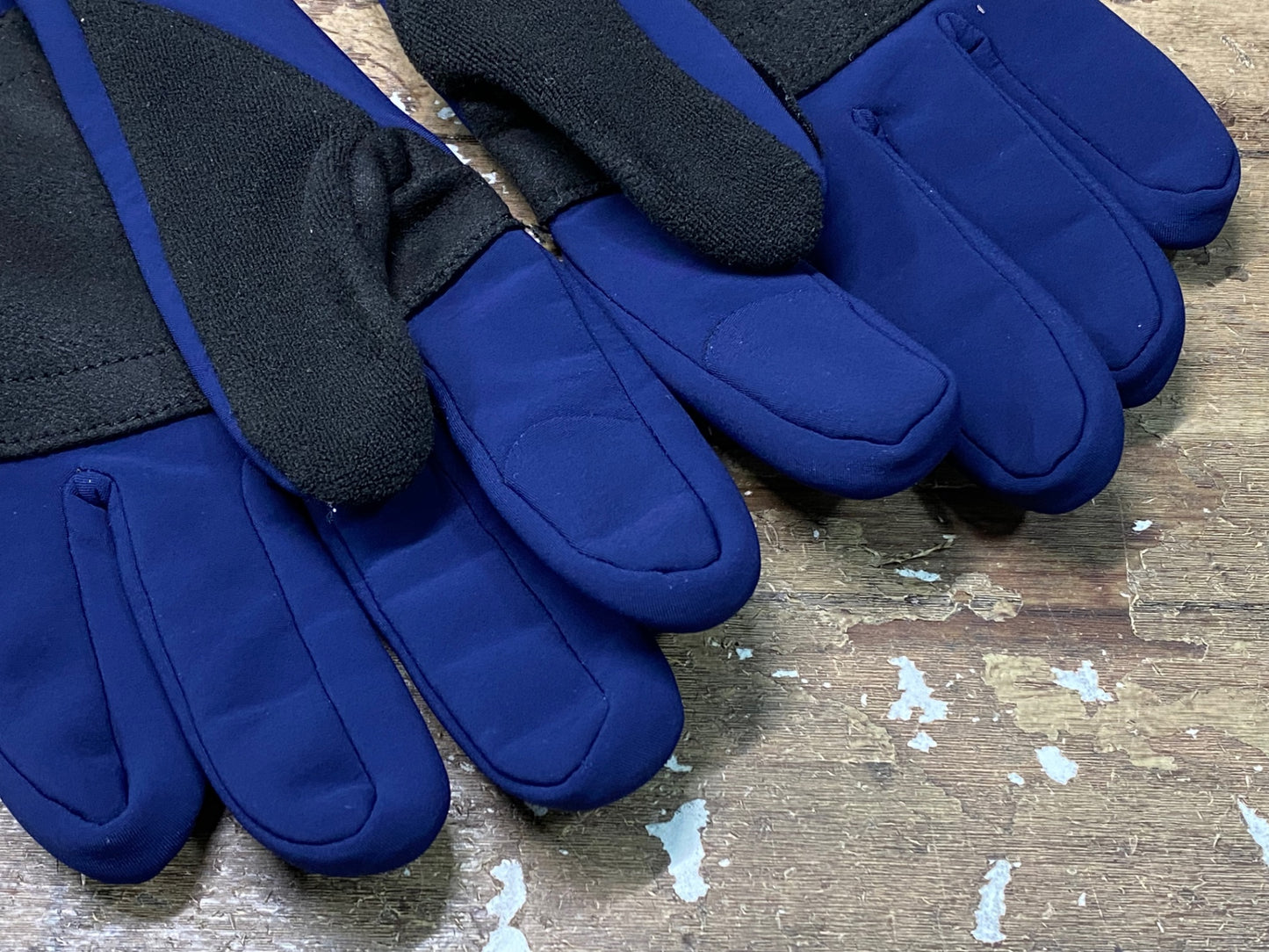 IO549 ラパッション la PASSIONE Winter Gloves 長指 サイクルグローブ 裏起毛 紺 M/L