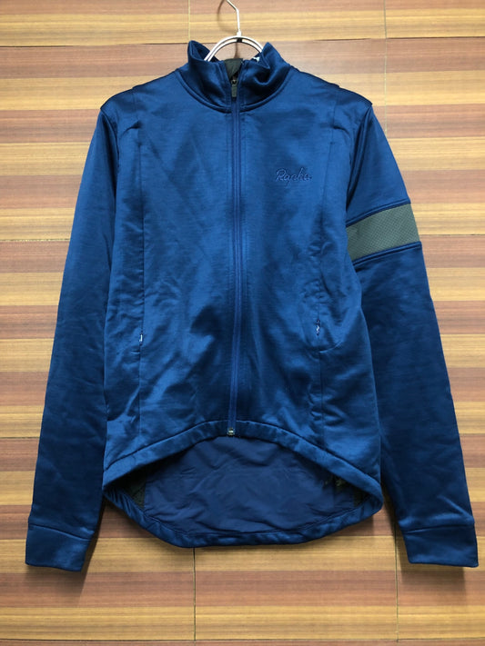 IP240 ラファ Rapha MEN'S LS CLASSIC WINTER JERSEY 長袖 サイクルジャージ 青 S 裏起毛