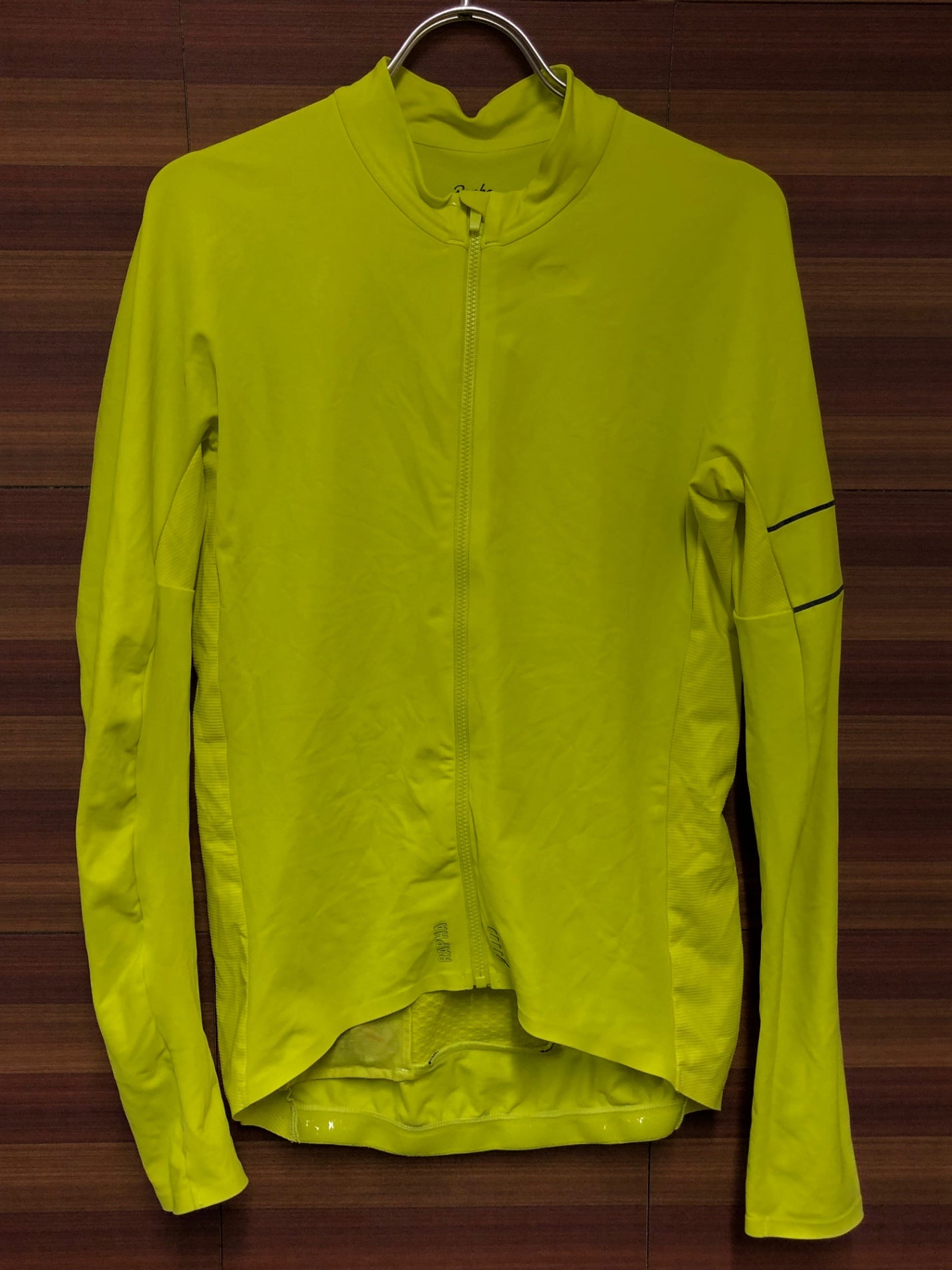 IO419 ラファ Rapha PRO TEAM LONG SLEEVE THERMAL JERSEY 長袖 サイクルジャージ M 黄