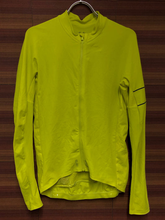 IO419 ラファ Rapha PRO TEAM LONG SLEEVE THERMAL JERSEY 長袖 サイクルジャージ M 黄