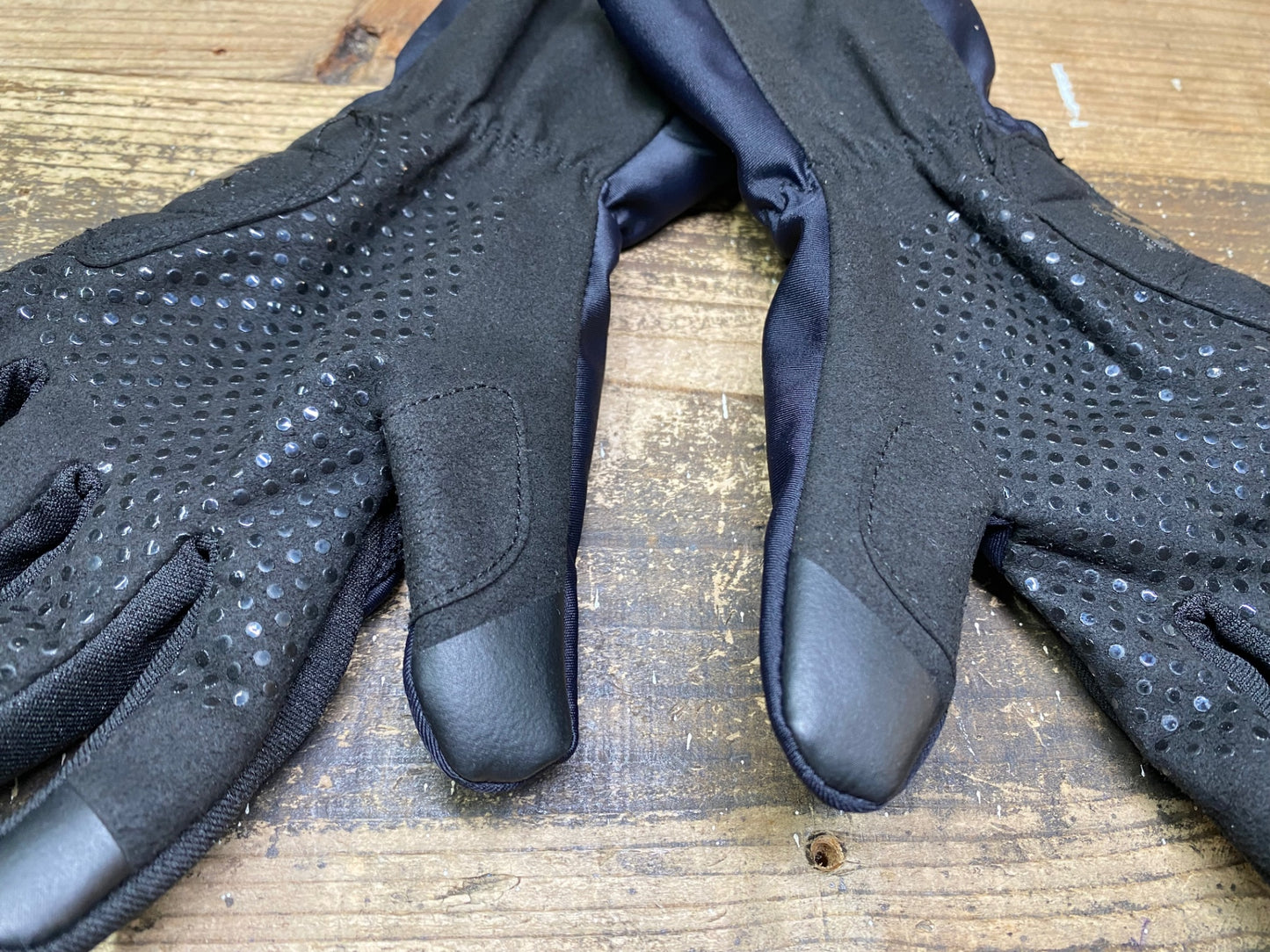 JB081 カペルミュール KAPELMUUR 長指 グローブ 紺 黒 XS 裏起毛